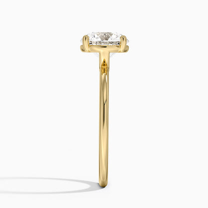 Gwen Perfect Fit Solitaire Ring - Round Cut Center Stone
