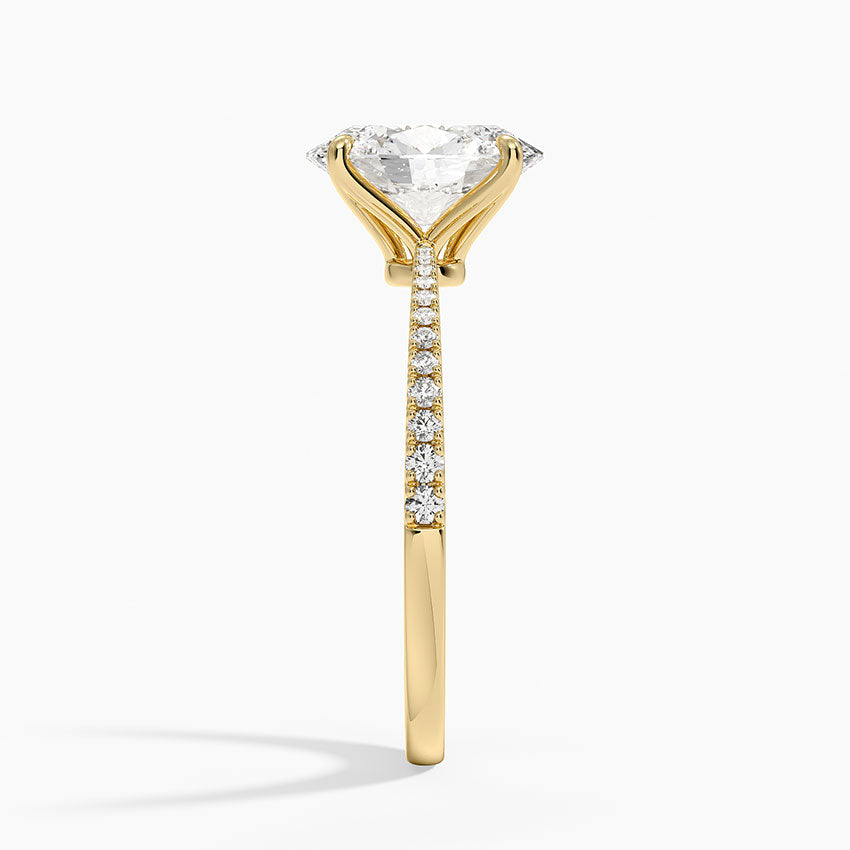 Elena Diamond Ring - Oval Cut Center Stone