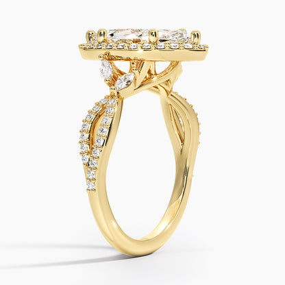 Luxe Willow Halo Diamond Ring (2/5 ct. tw.) - Marquise Center Stone
