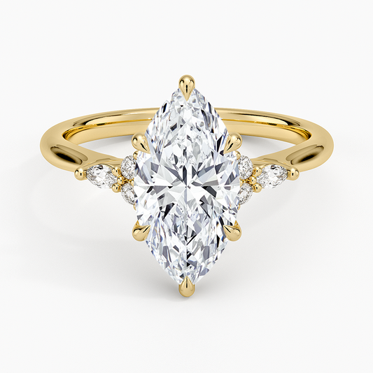 Nadia Perfect Fit Diamond Ring - Marquise Center Stone