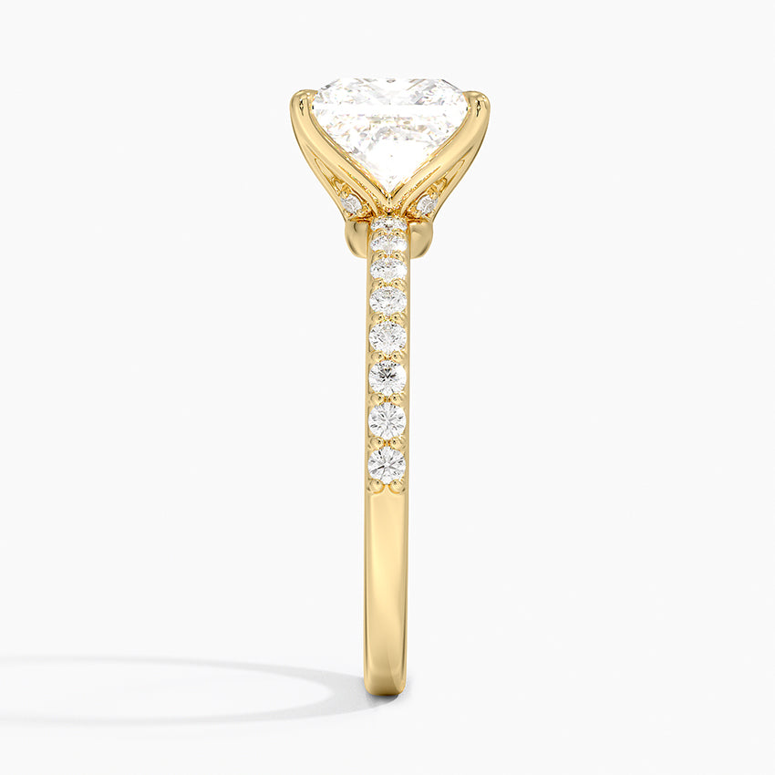 Luxe Elodie Diamond Ring (1/4 ct. tw.) - Princess Cut Center Stone