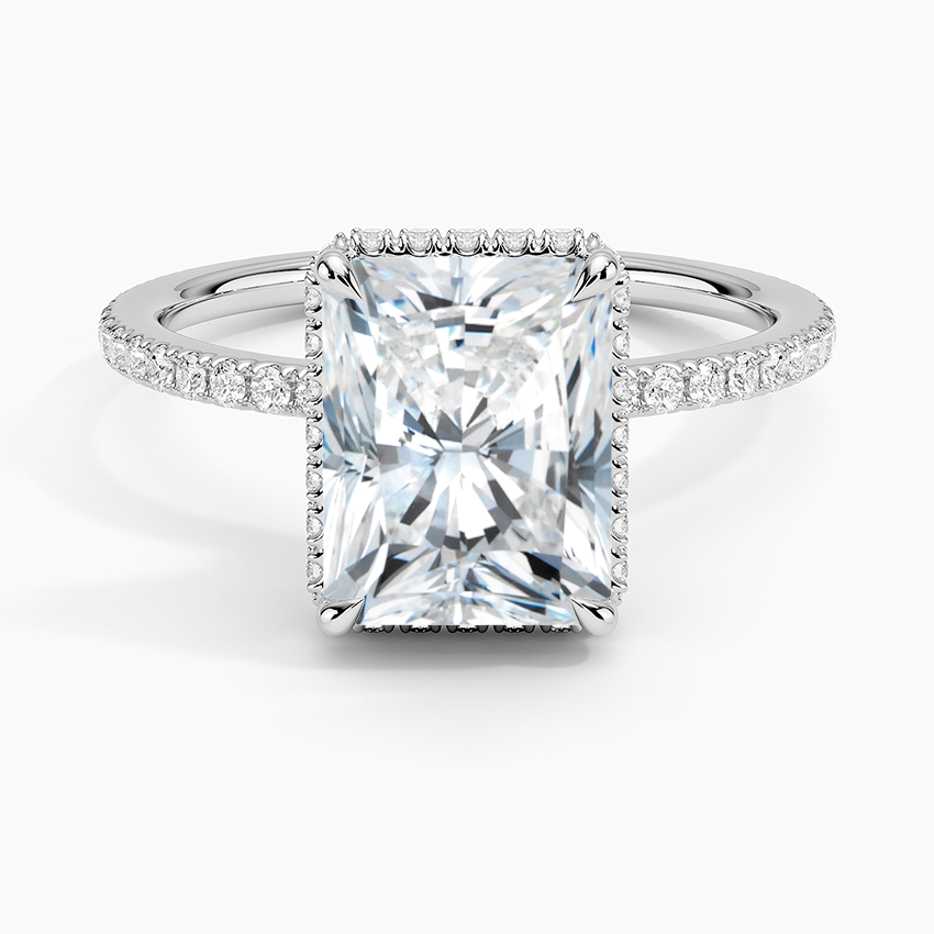 Gala Diamond Ring - Radiant Cut Center Stone