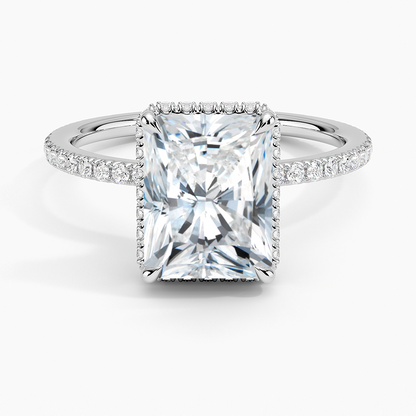 Gala Diamond Ring - Radiant Cut Center Stone