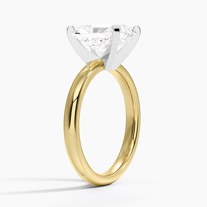 Comfort Fit 2.5mm Ring - Radiant Cut Center Stone