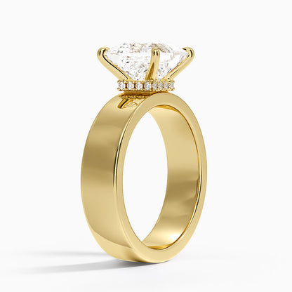 Alden Diamond Ring - Princess Cut Center Stone