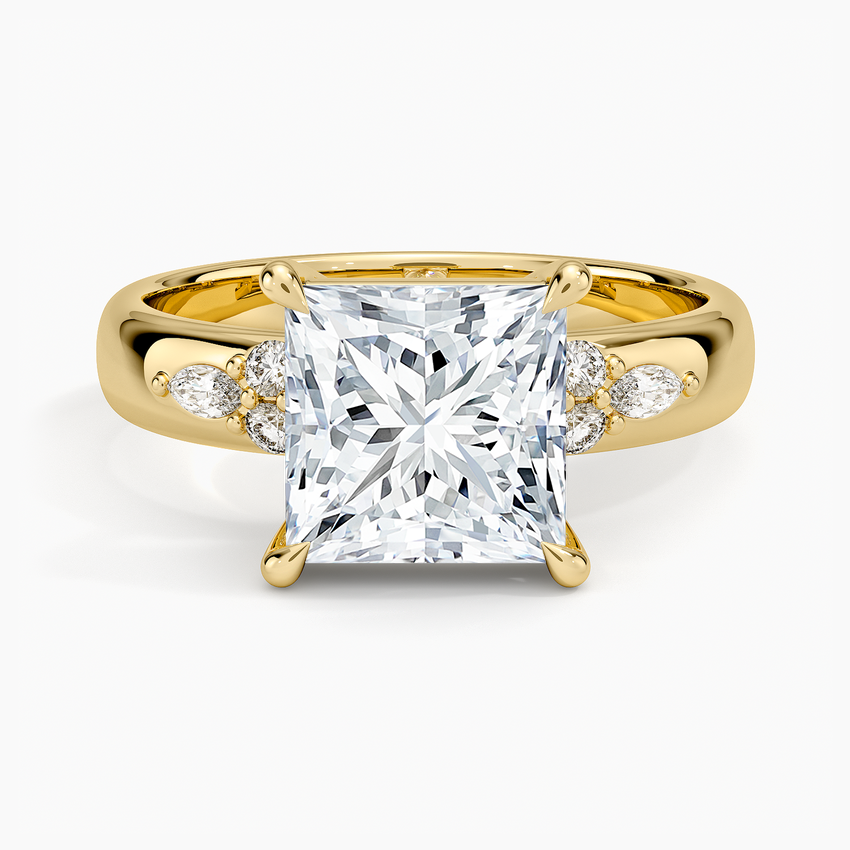 Mosaic Nadia Diamond Ring - Princess Cut Center Stone
