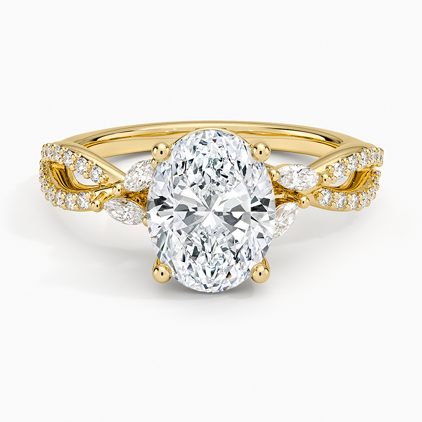 Luxe Willow Diamond Ring (1/4 ct. tw.) - Oval Center Stone