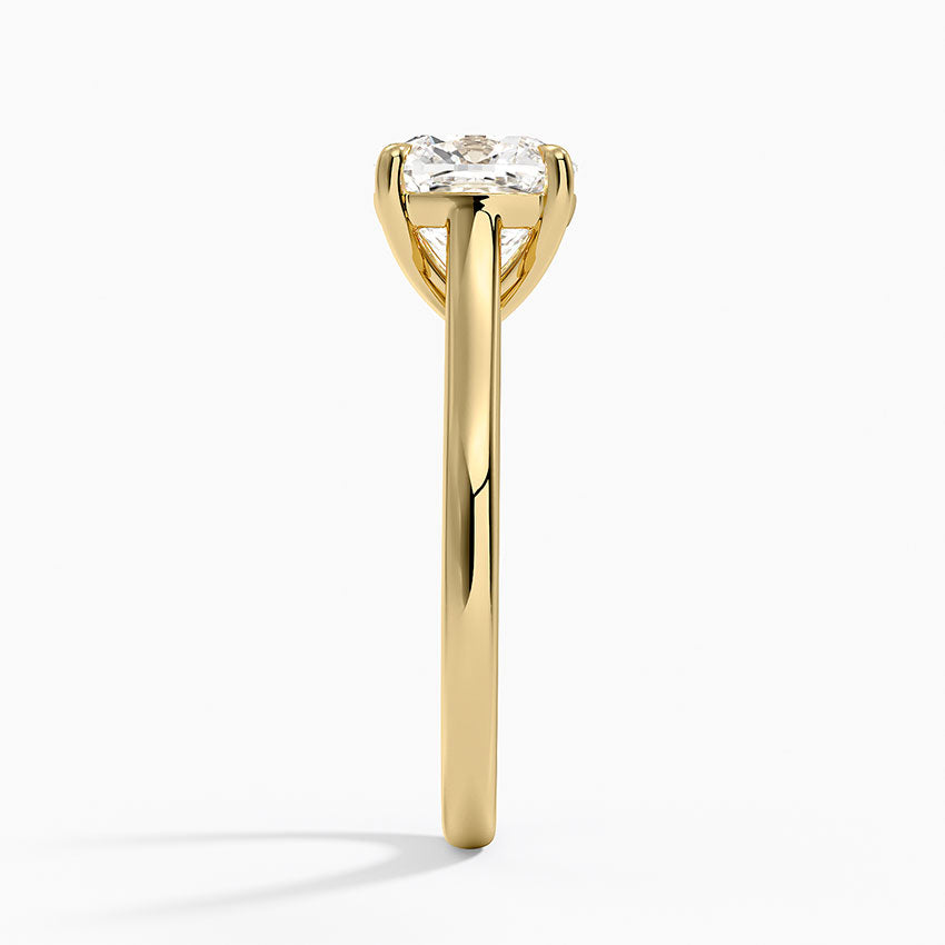 2mm Provence Solitaire Ring - Cushion Cut Center Stone