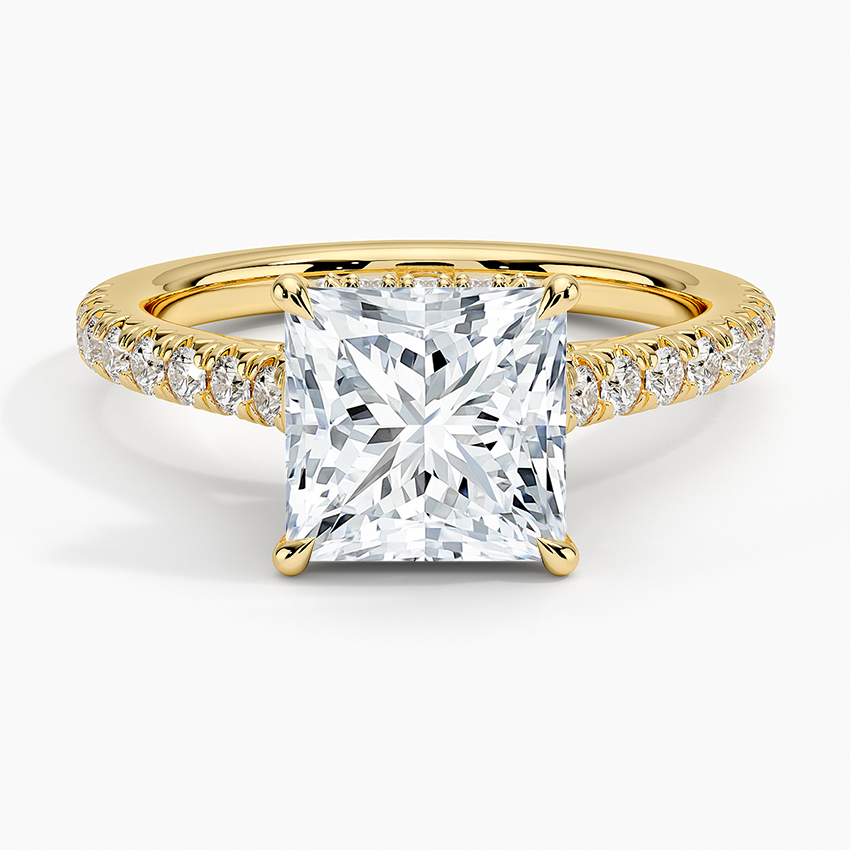 Chantal Diamond Ring - Princess Cut Center Stone