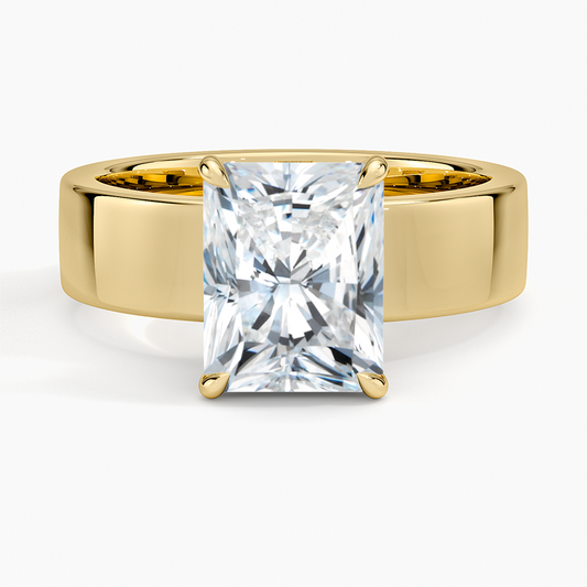 Alden Diamond Ring - Radiant Cut Center Stone