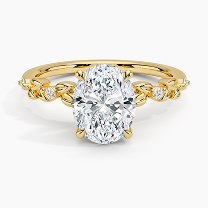 Briar Diamond Ring - Oval Cut Center Stone
