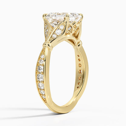 Zinnia Diamond Ring (1/3 ct. tw.) - Asscher Cut Center Stone