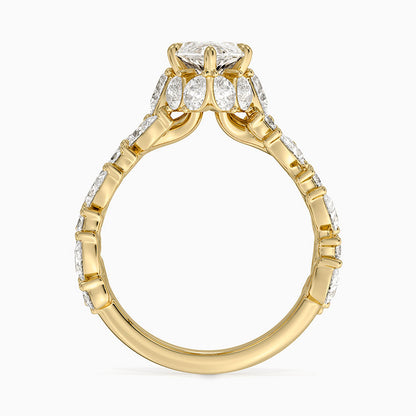 Olivetta Double Row Diamond Ring (2 1/2 ct. tw.) - Marquise Center Stone