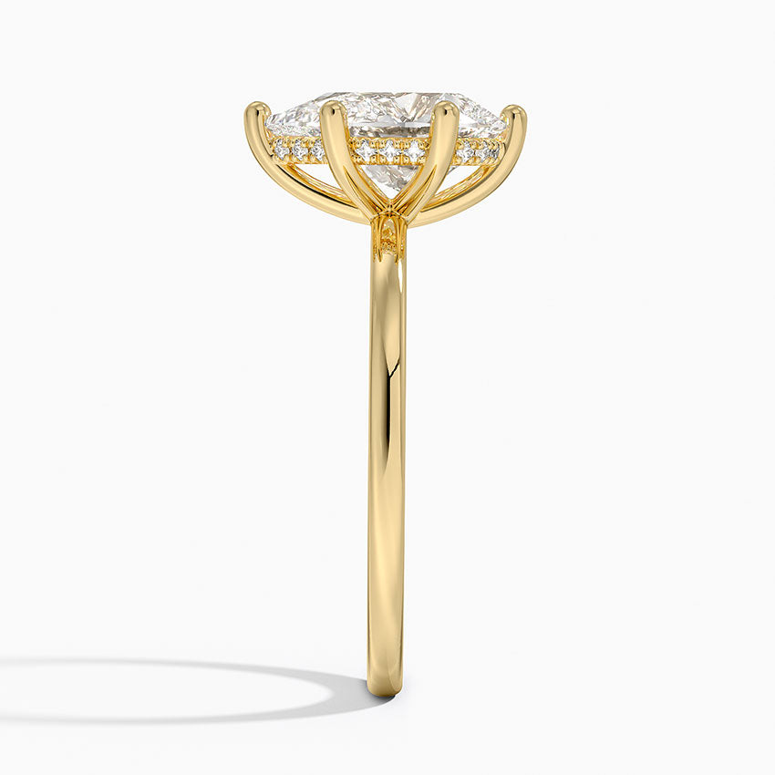 Sydney Perfect Fit Hidden Halo Diamond Ring - Pear Cut Center Stone