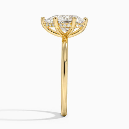 Sydney Perfect Fit Hidden Halo Diamond Ring - Pear Cut Center Stone