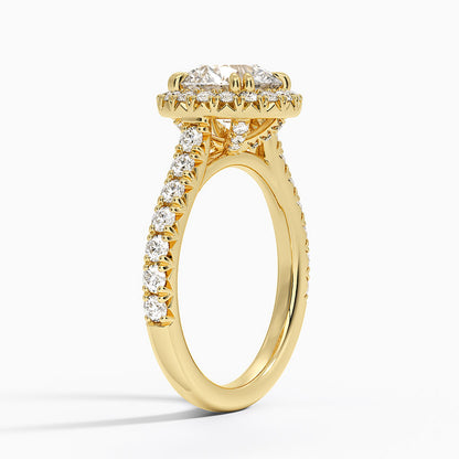 Sienna Halo Half Coverage Diamond Ring (2/3 ct. tw.) - Round Center Stone