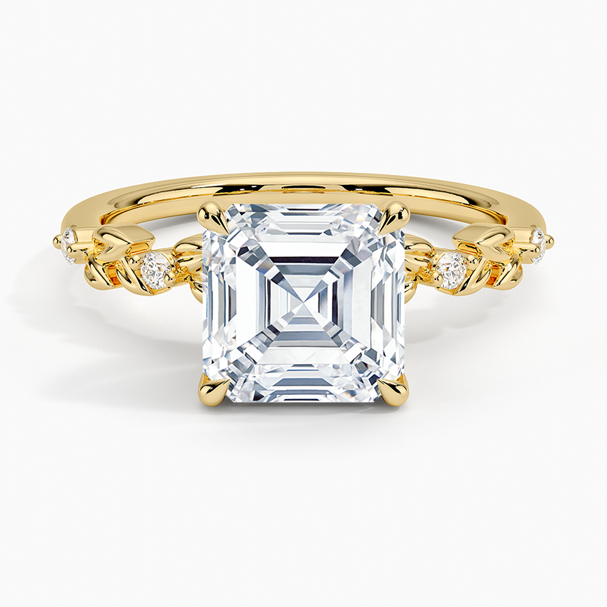 Briar Diamond Ring - Asscher Cut Center Stone