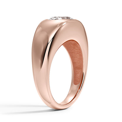 Sloane Flush Set Solitaire Dome Ring