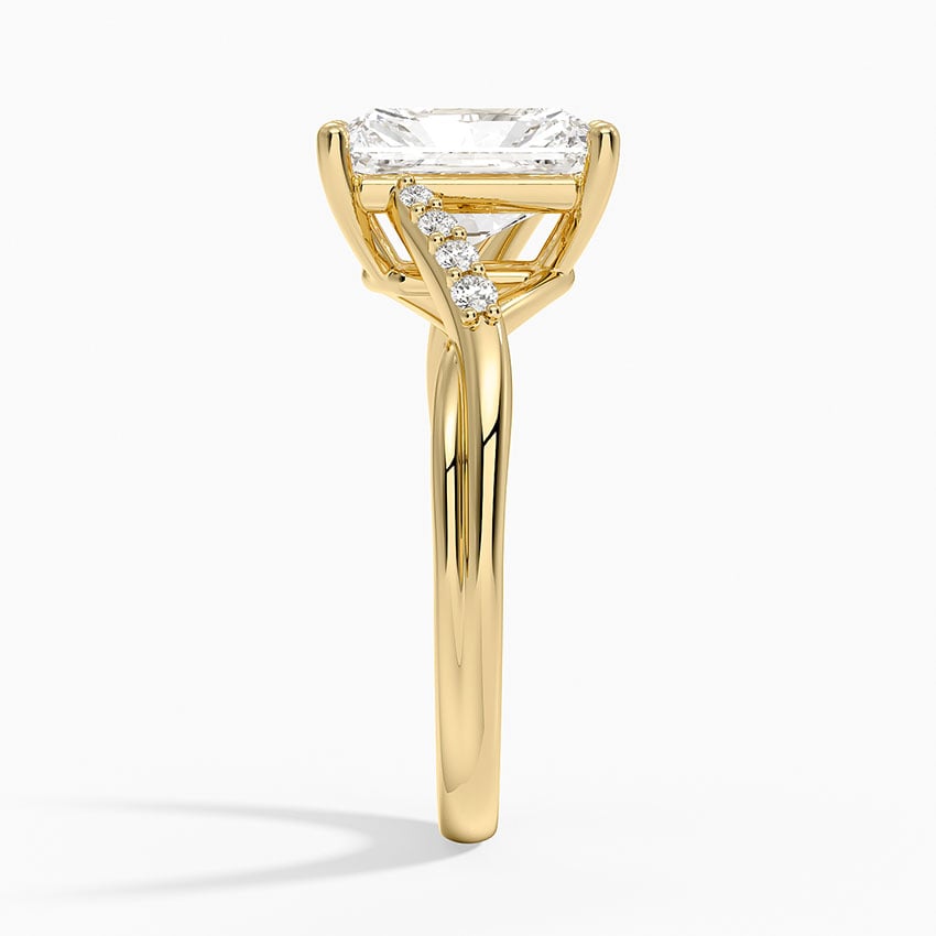 Chamise Diamond Ring (1/15 ct. tw.) - Radiant Cut Center Stone