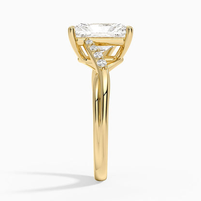 Chamise Diamond Ring (1/15 ct. tw.) - Radiant Cut Center Stone