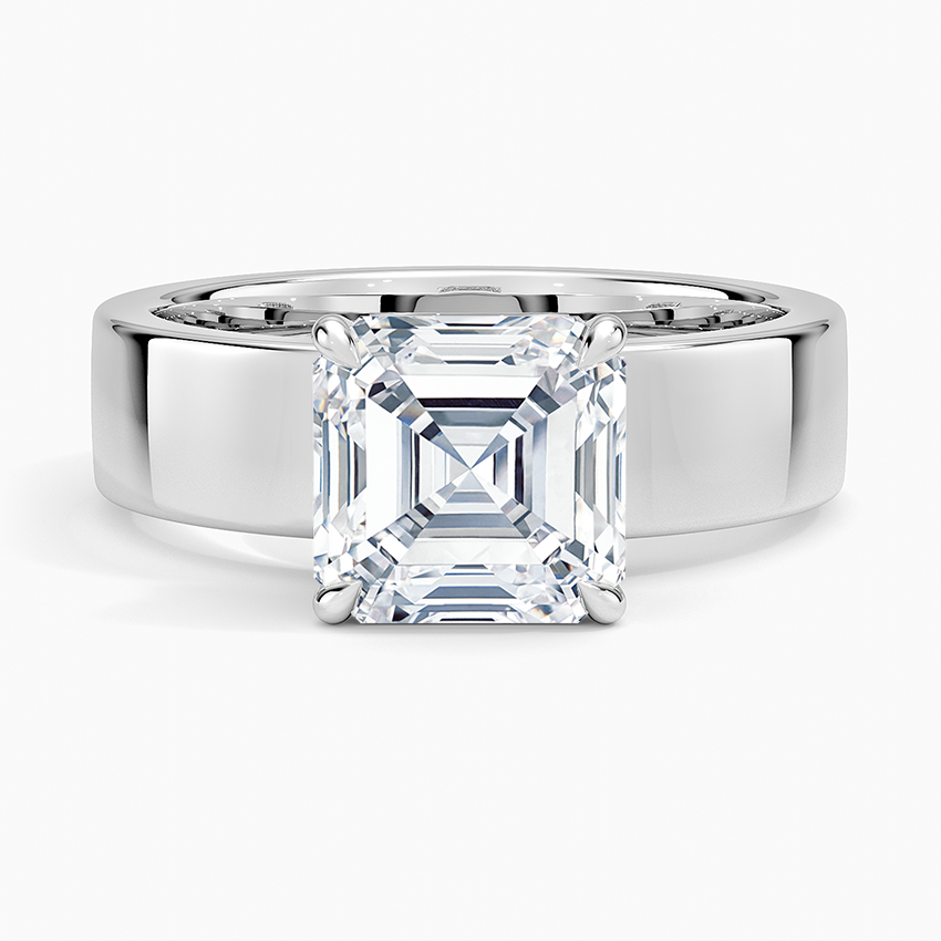 Alden Diamond Ring - Asscher Cut Center Stone