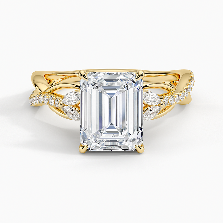 Garland Diamond Ring - Emerald Cut Center Stone
