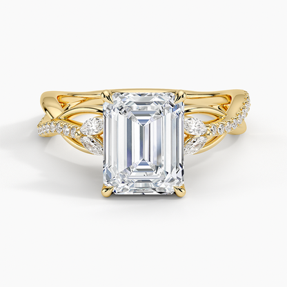 Garland Diamond Ring - Emerald Cut Center Stone