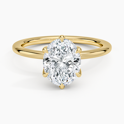 Esme Perfect Fit Solitaire Ring - Oval Center Stone
