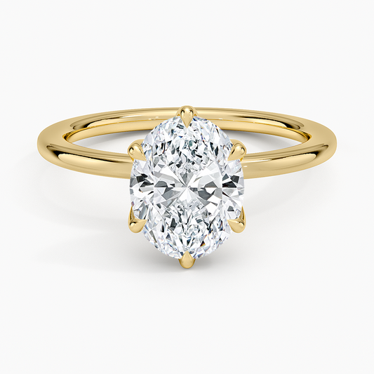 Esme Perfect Fit Solitaire Ring - Oval Center Stone
