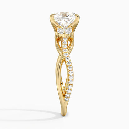 Garland Diamond Ring - Cushion Cut Center Stone