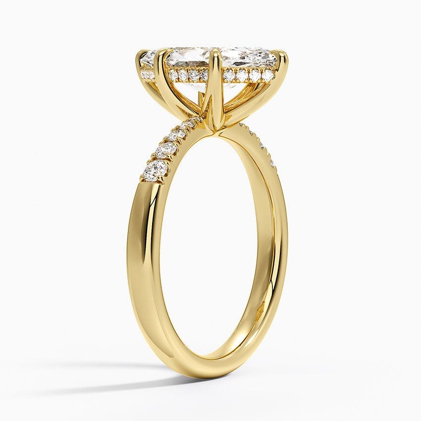 Bella Hidden Halo Diamond Ring (1/5 ct. tw.) - Marquise Center Stone