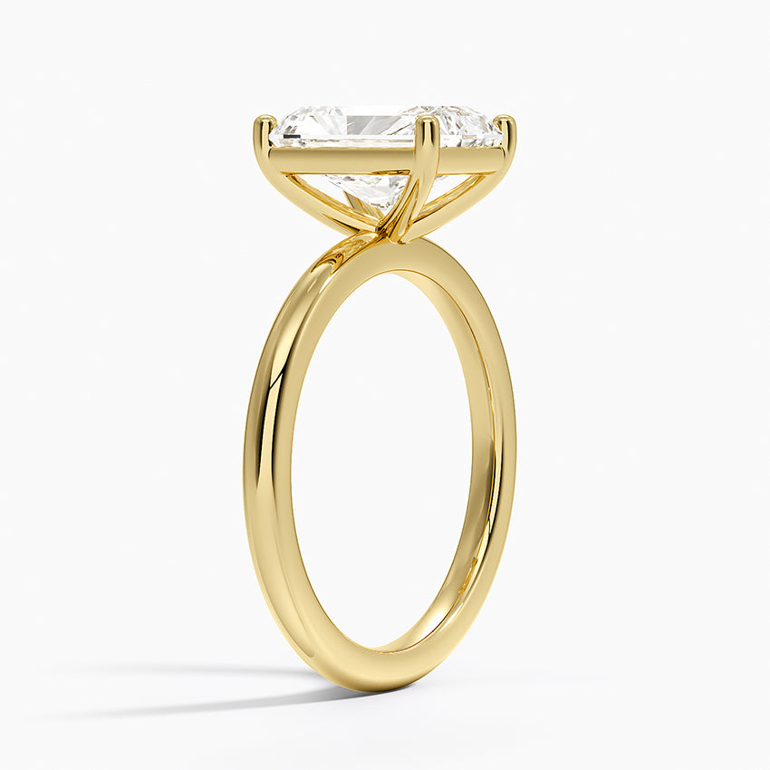 Sydney Perfect Fit 2mm Solitaire Ring - Radiant Cut Center Stone