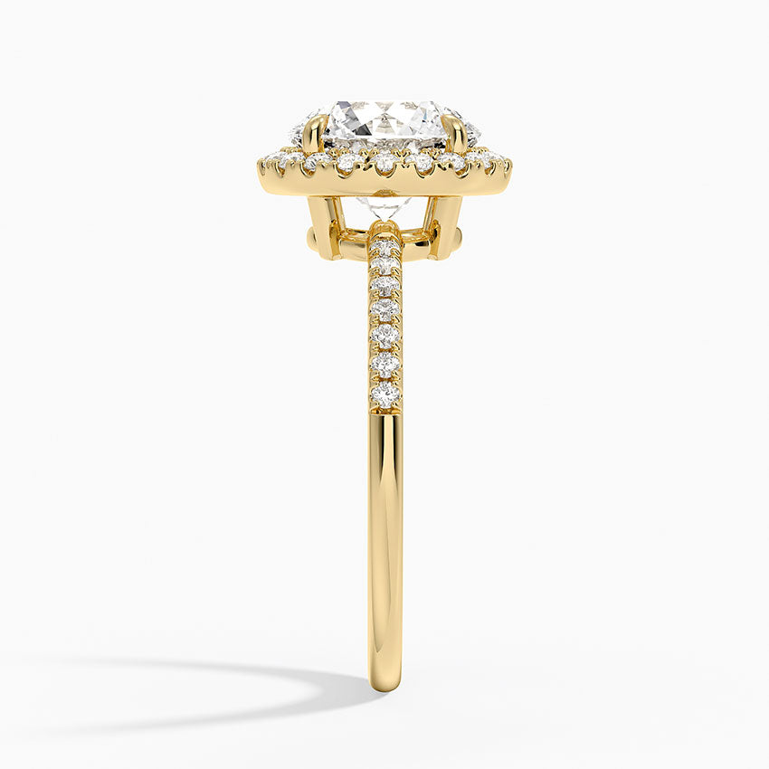 Cambria Halo Diamond Ring - Round Center Stone