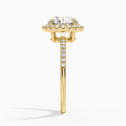 Cambria Halo Diamond Ring - Round Center Stone