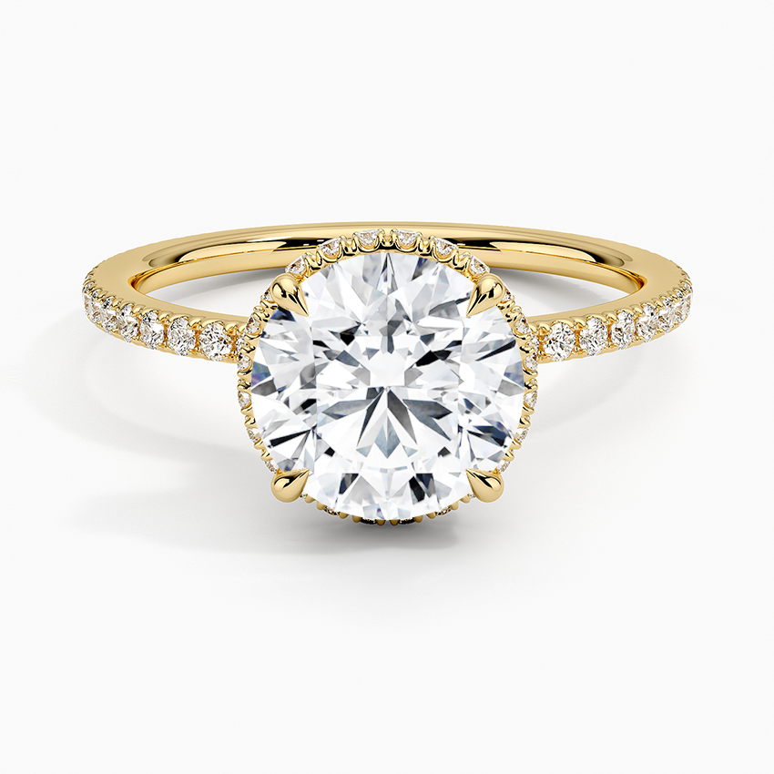 Gala Diamond Ring - Round Center Stone