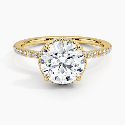 Gala Diamond Ring - Round Center Stone