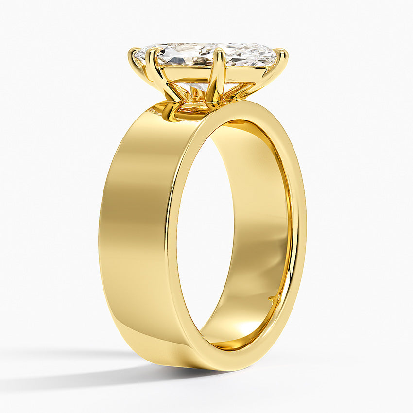 Peyton 6mm Solitaire Ring - Marquise Center Stone