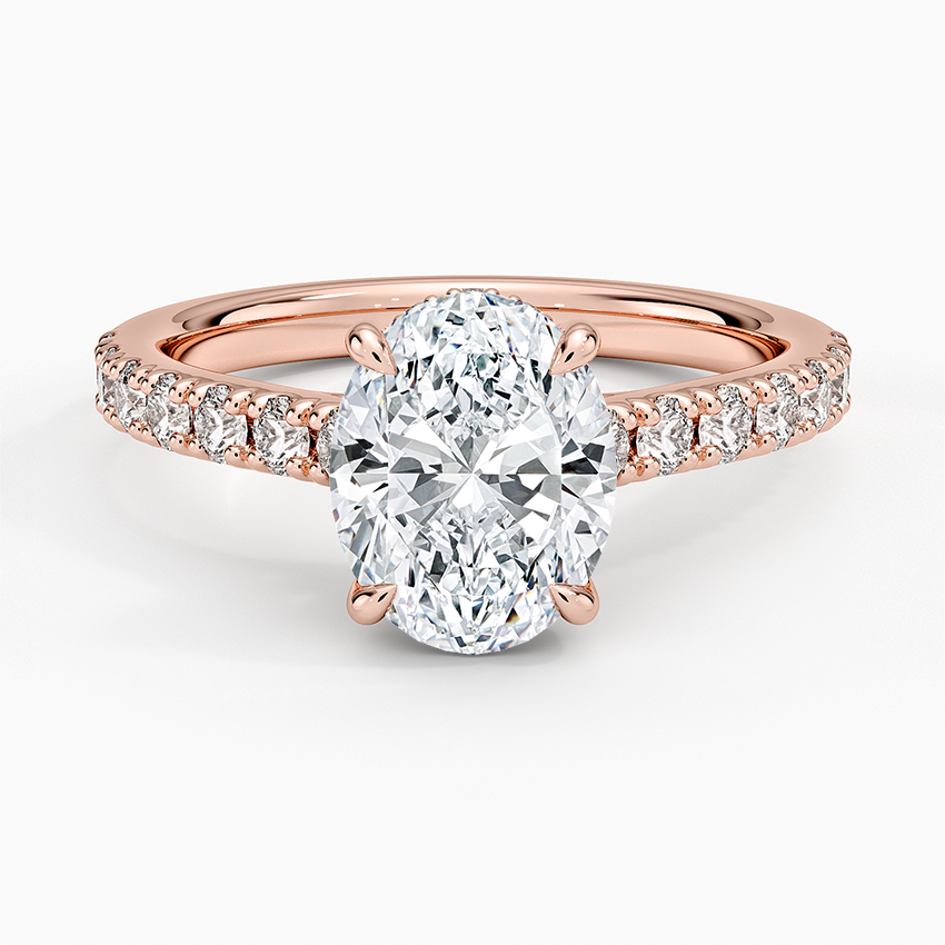 Grand Lissome Diamond Ring - Oval Center Stone