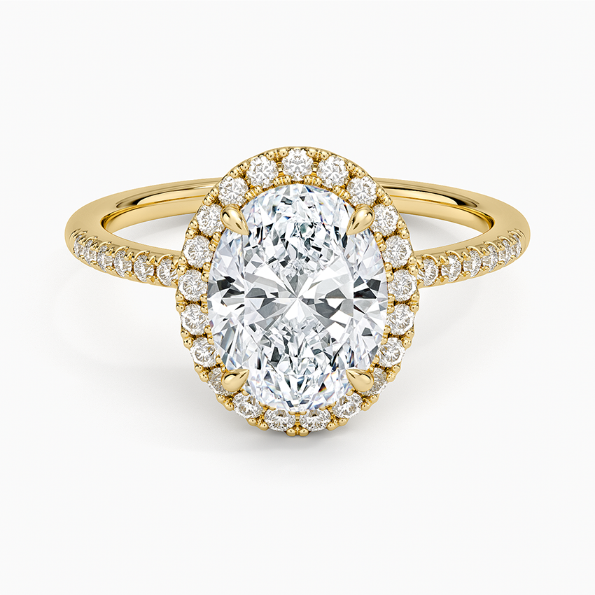 Cambria Halo Diamond Ring - Oval Center Stone