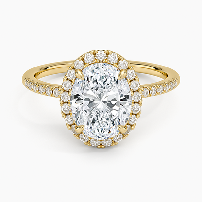 Cambria Halo Diamond Ring - Oval Center Stone