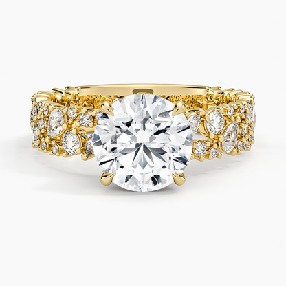 Glacé Diamond Ring (3/4 ct. tw.) - Round Cut Center Stone