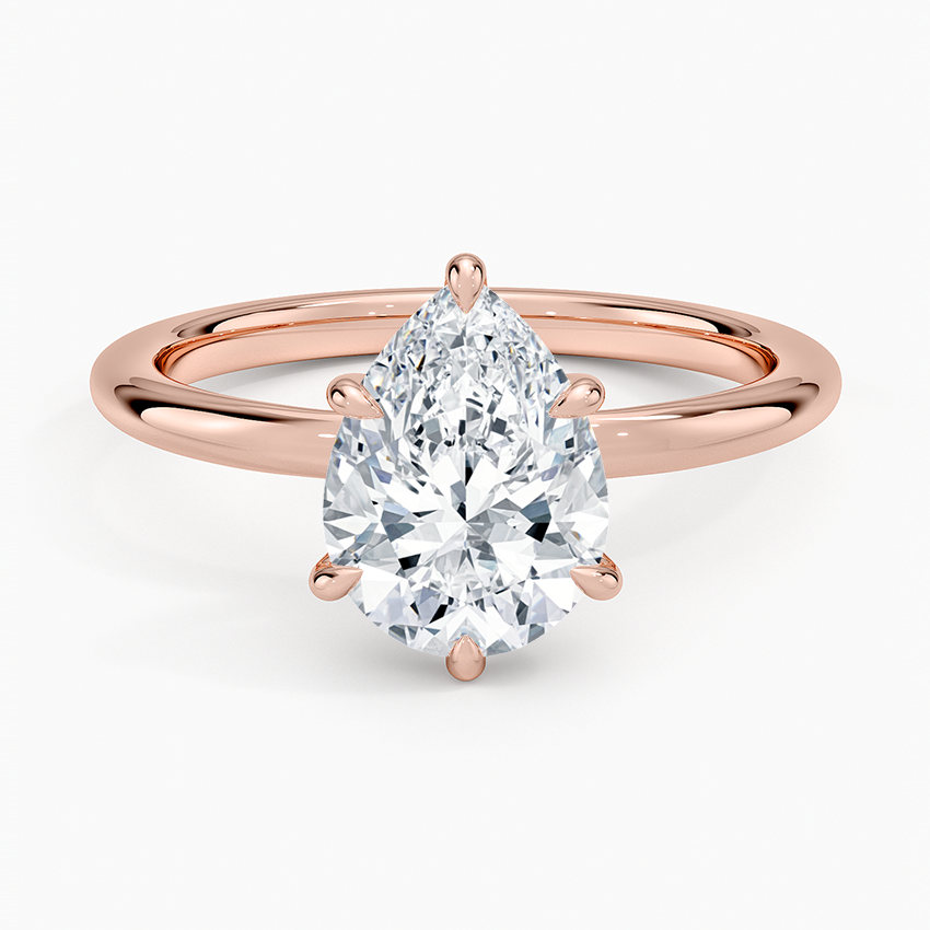 Manon Solitaire Ring - Pear Center Stone