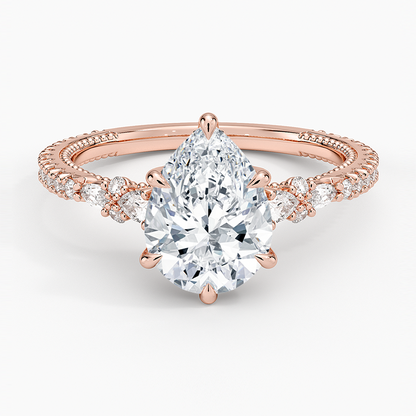 Primrose Diamond Ring - Pear Center Stone