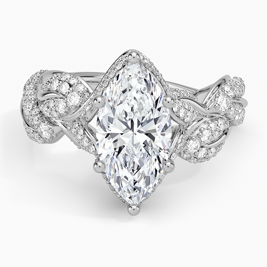 Olivia Diamond Ring (1 ct. tw.) - Marquise Center Stone