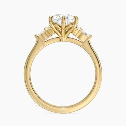 Nadia Perfect Fit Diamond Ring - Pear Center Stone