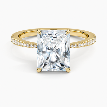 Elena Diamond Ring - Radiant Cut Center Stone