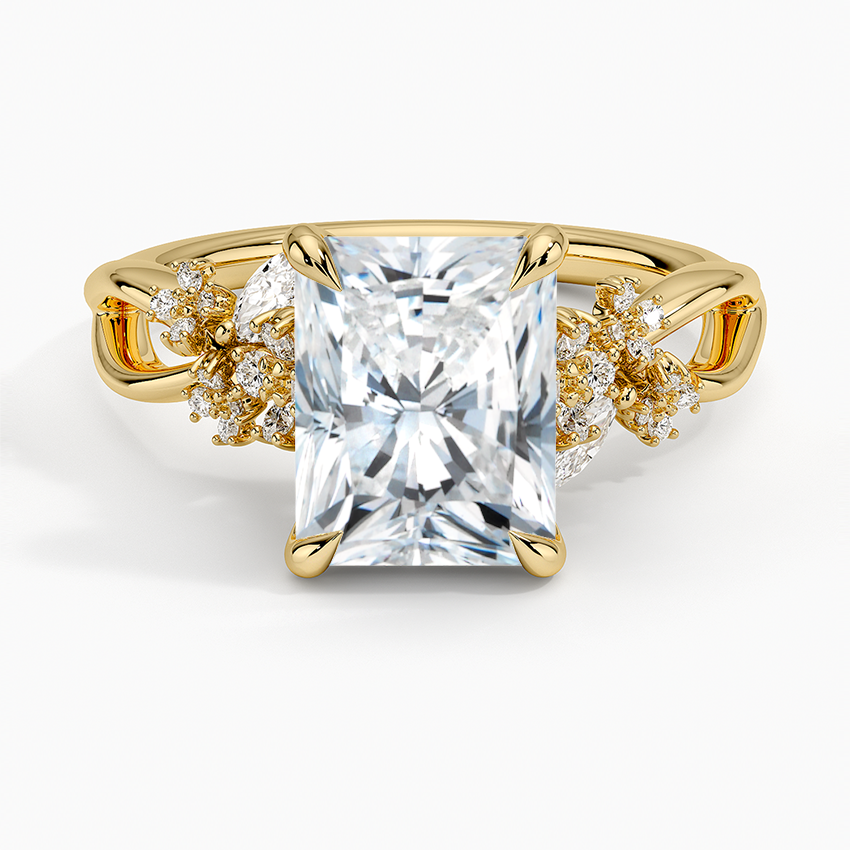 Summer Blossom Diamond Ring (1/4 ct. tw.) - Radiant Cut Center Stone