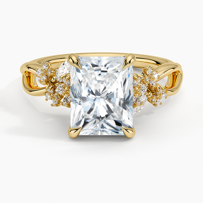 Summer Blossom Diamond Ring (1/4 ct. tw.) - Radiant Cut Center Stone