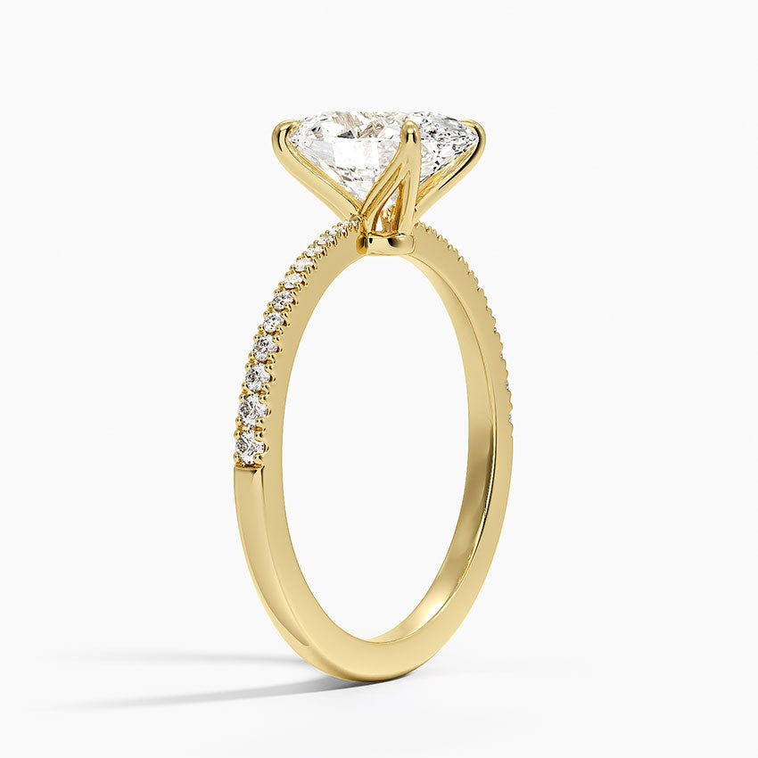Elena Diamond Ring - Oval Cut Center Stone