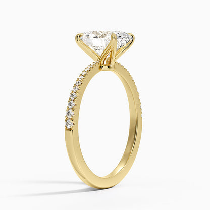 Elena Diamond Ring - Oval Cut Center Stone
